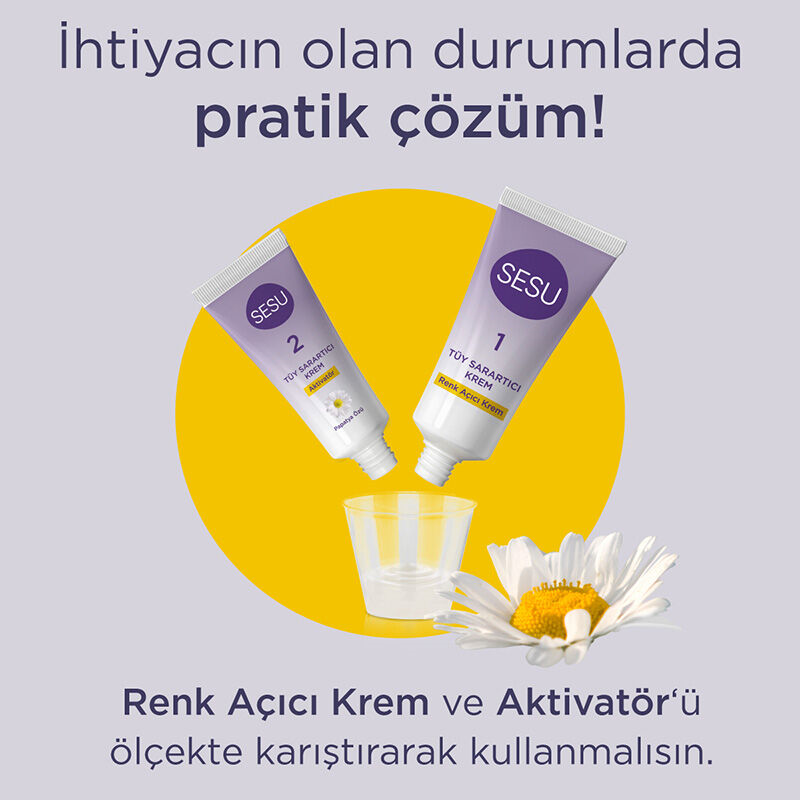 Sesu Tüy Sarartıcı Krem 35gr+18gr