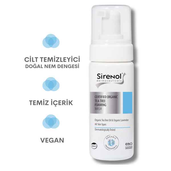 Sirenol Organik Çay Ağacı Temizleme Köpüğü 150 ml