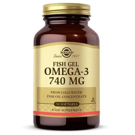 SOLGAR FISH GEL OMEGA-3 740MG 50 SOFTGELS
