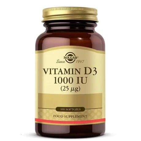 SOLGAR VITAMIN D3 1000IU 100 YUMUSAK KAPSÜL