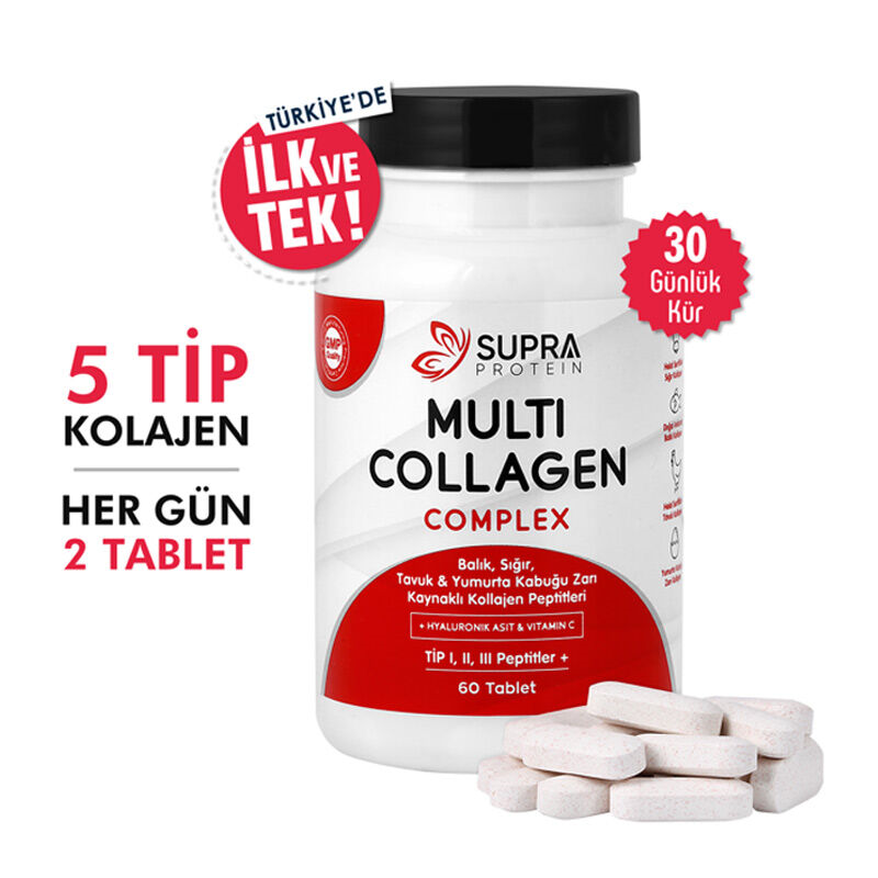 Supra Protein Multi Kolajen Complex Takviye Edici Gıda 60 Tablet