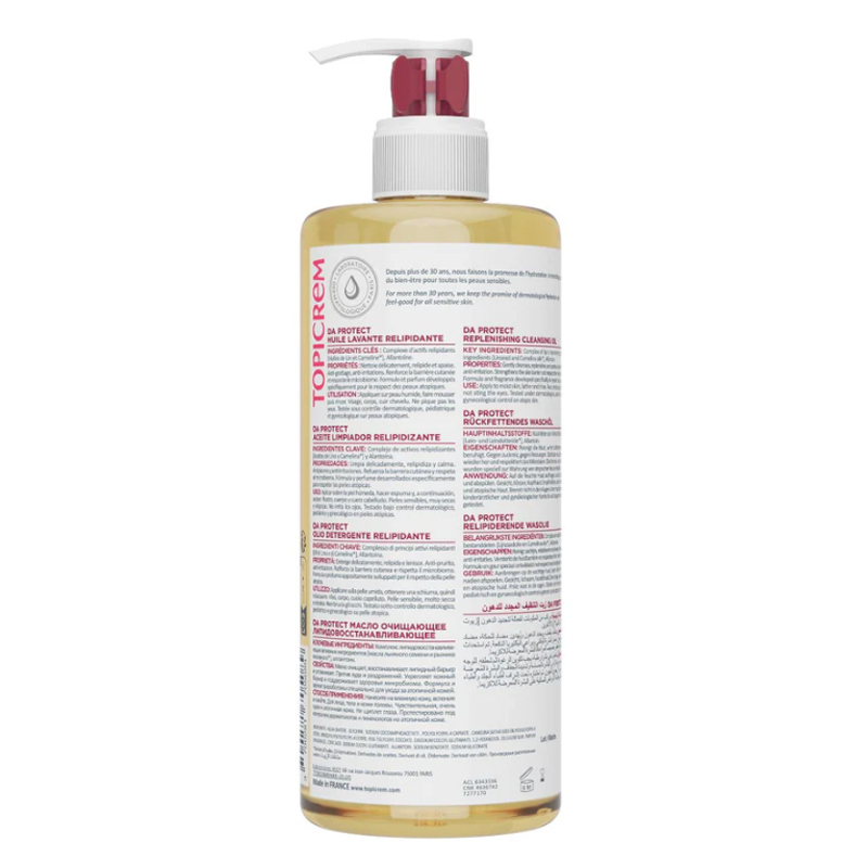 Topicrem DA Protect Replenishing Cleansing Oil 500 ml