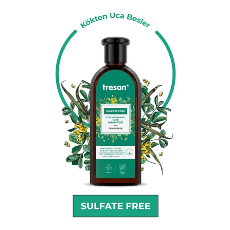 Tresan Çemen Otu Güçlendirici Sülfatsız Bakım Şampuanı 300 ml
