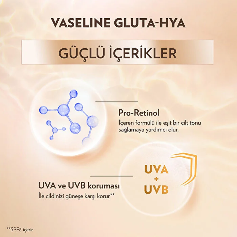 Vaseline Gluta-Hya Serum Etkili UV Losyon Leke Karşıtı ve Aydınlatıcı 200 ml