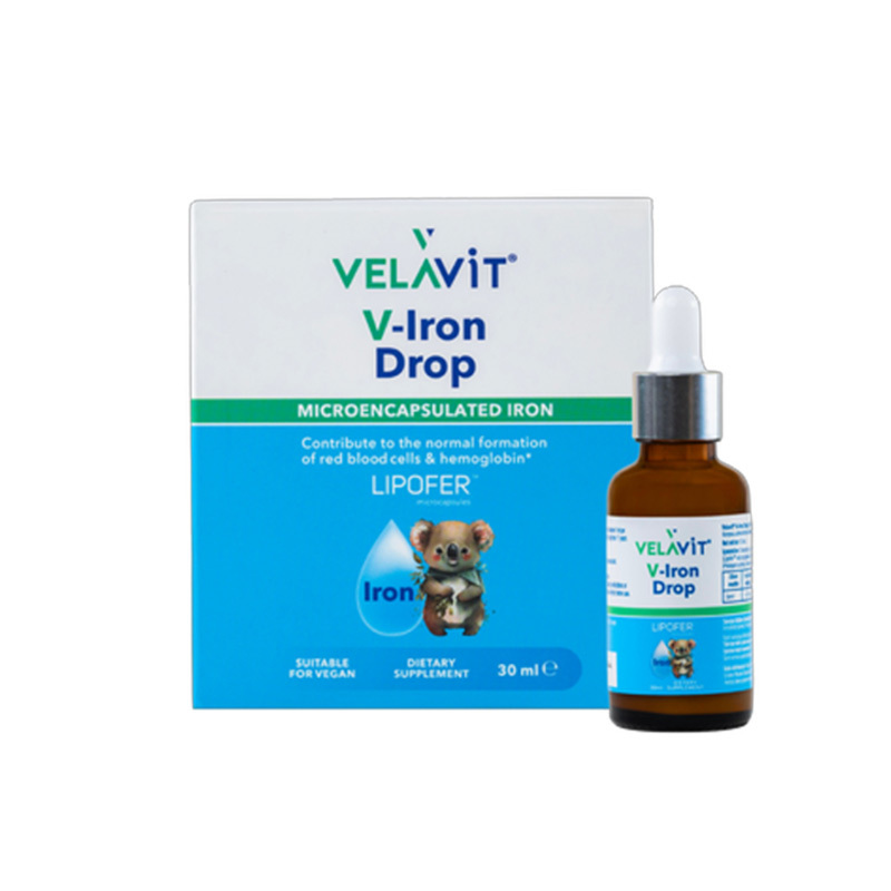 Velavit V-Iron Drop Demir İçeren Damla Takviye Edici Gıda 30 ml