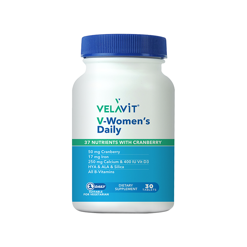 Velavit V-Womens Daily Takviye Edici Gıda 30 Tablet