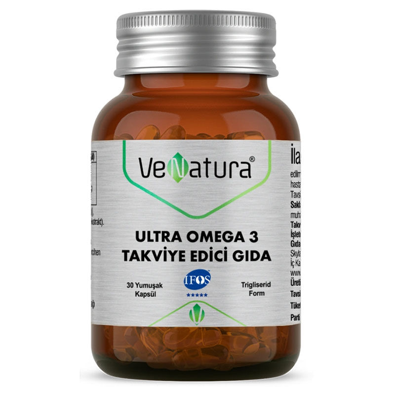 VeNatura Ultra Omega 3 Takviye Edici Gıda 30 Kapsül
