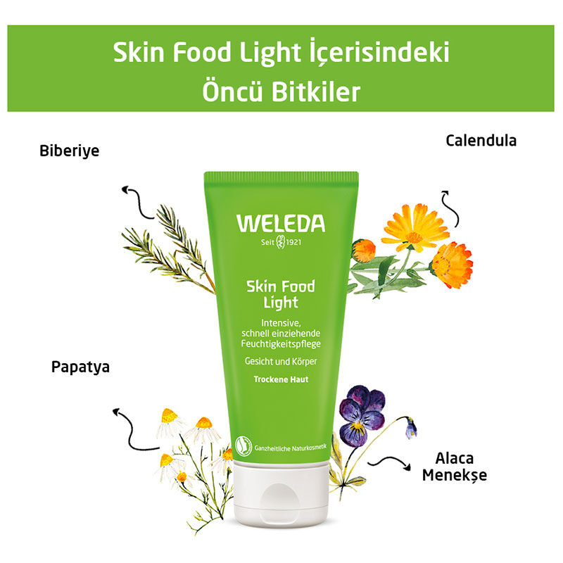 Weleda Skin Food Light Nemlendirici ve Besleyici Organik Bakım Kremi 75 ml