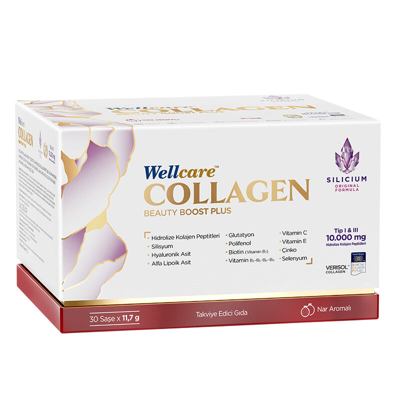 Wellcare Collagen Beauty Boost Plus 10.000 mg 30 Saşe Nar Aromalı