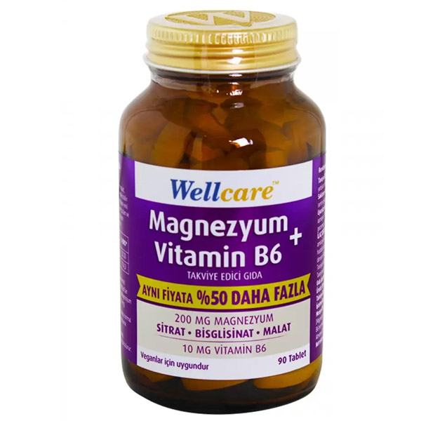 Wellcare Magnezyum B6 Vitamini 90 Tablet