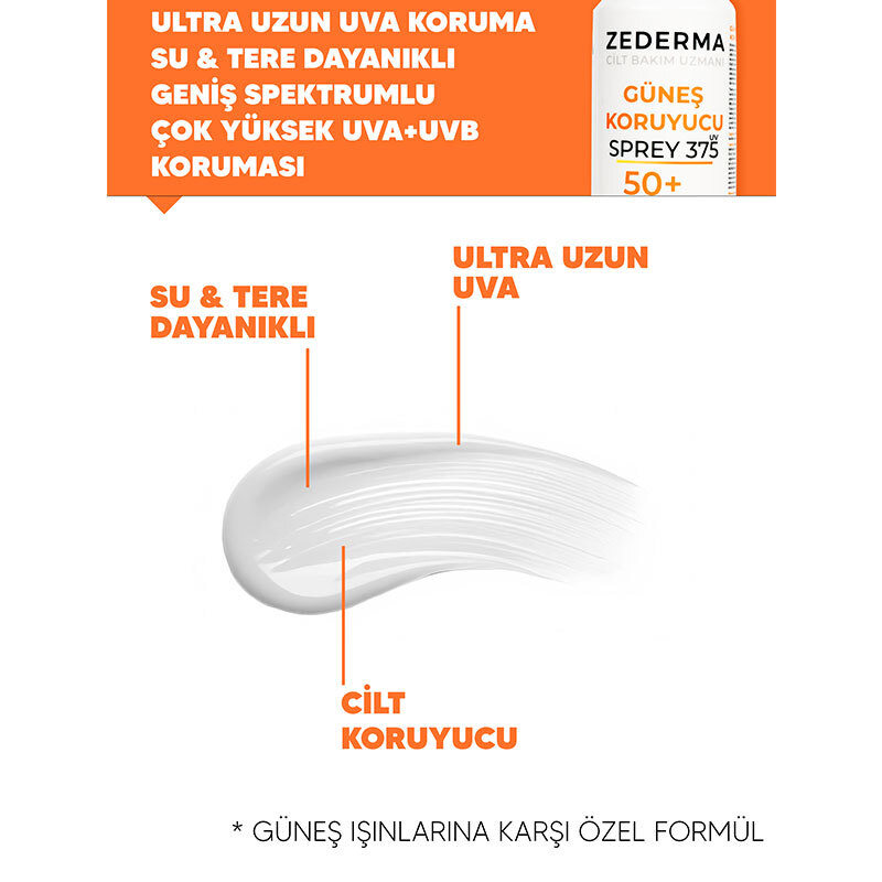 Zederma Güneş Koruyucu Sprey SPF50+ 150 ml