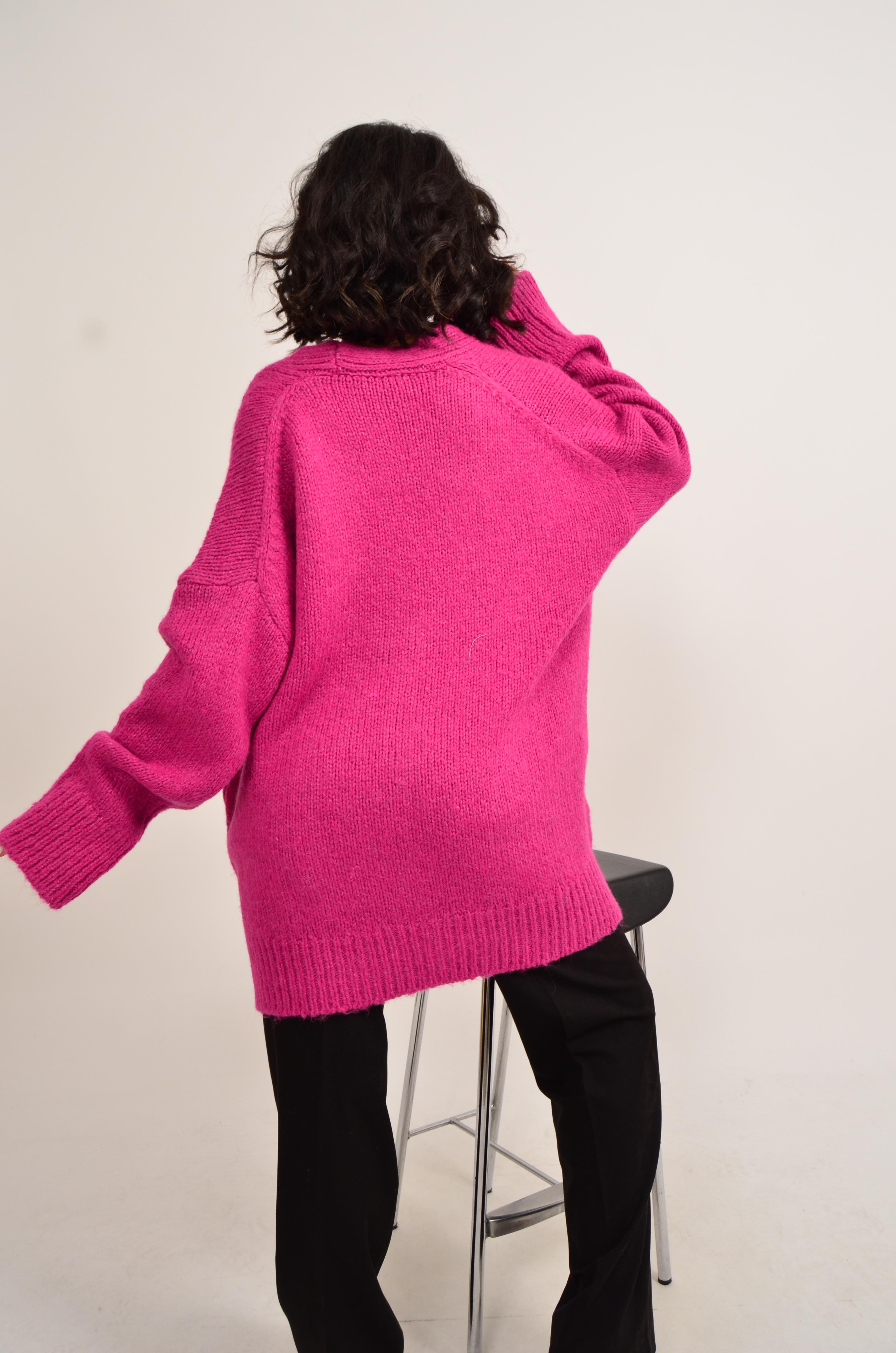 Düğmeli Bayan Hırka