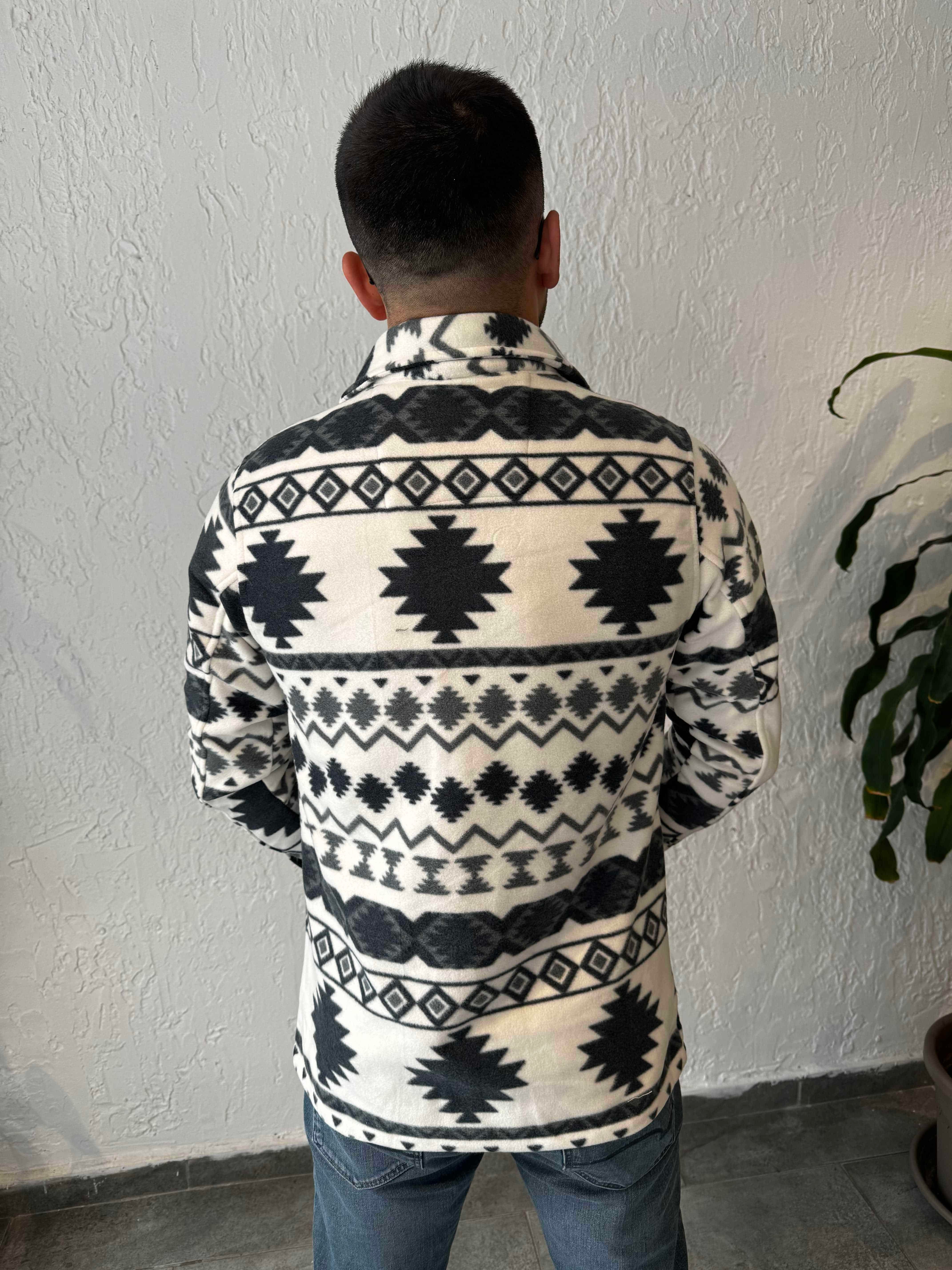 Erkek Etnik Desen Ceket