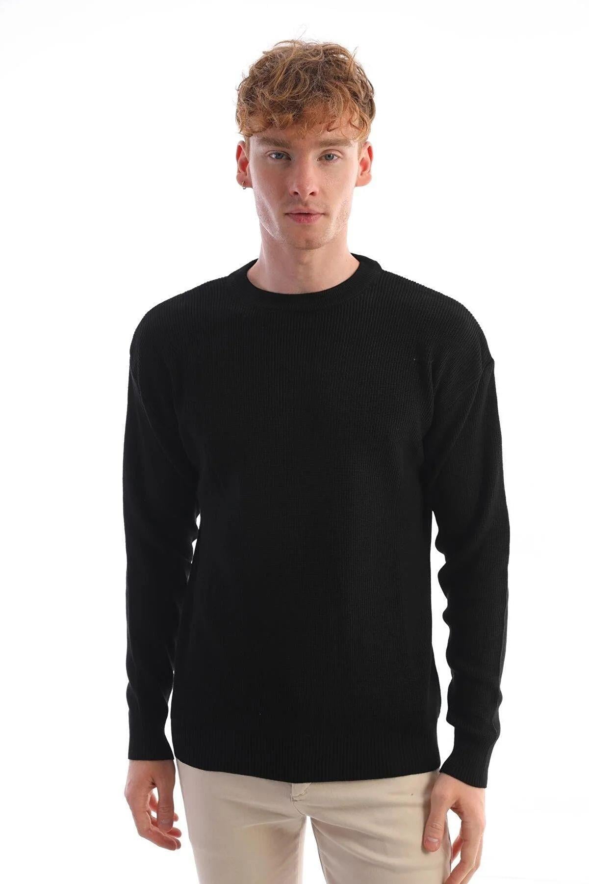 Erkek Oversize Basic Kazak
