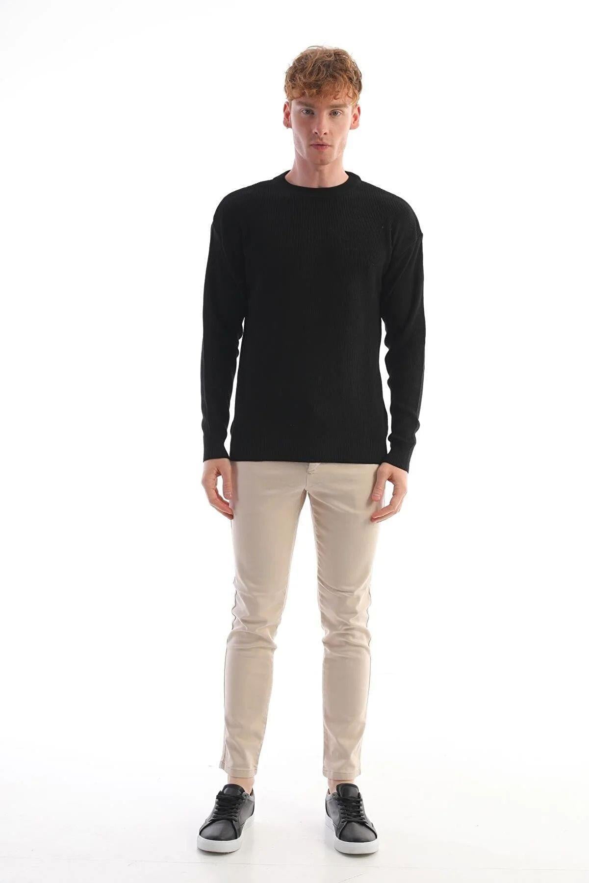 Erkek Oversize Basic Kazak