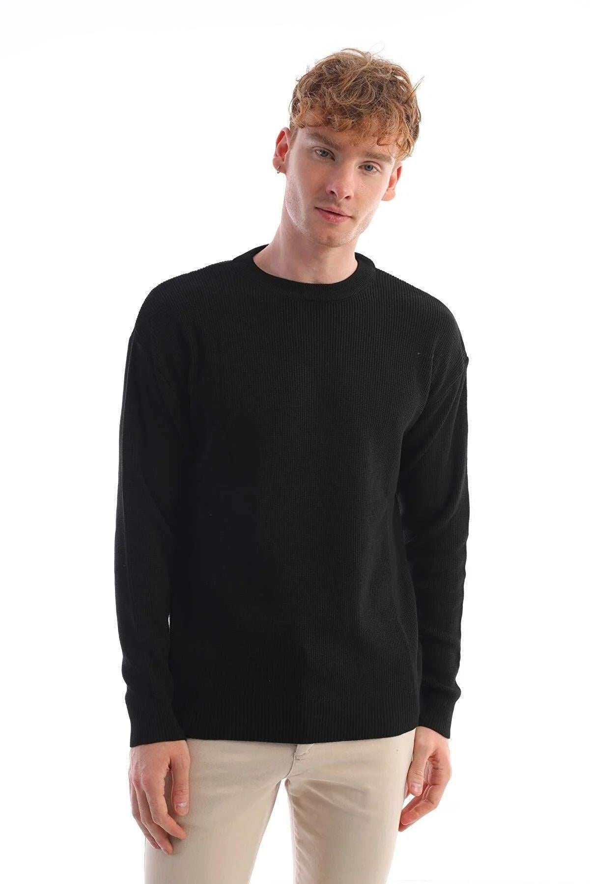 Erkek Oversize Basic Kazak