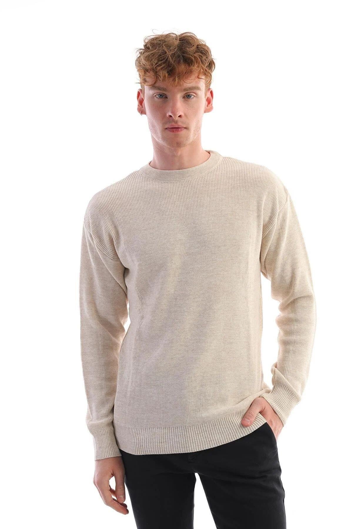 Erkek Oversize Basic Kazak