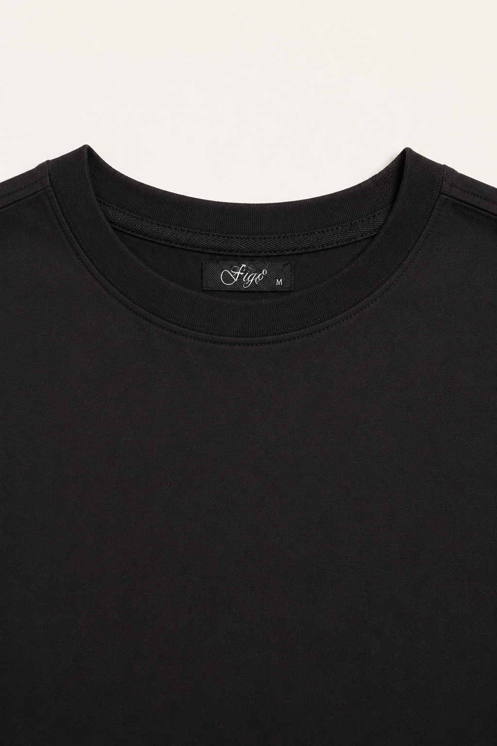 FİGO Erkek Regular Fit Bisiklet Yaka Yan Yırtmaçlı Basic T-Shırt