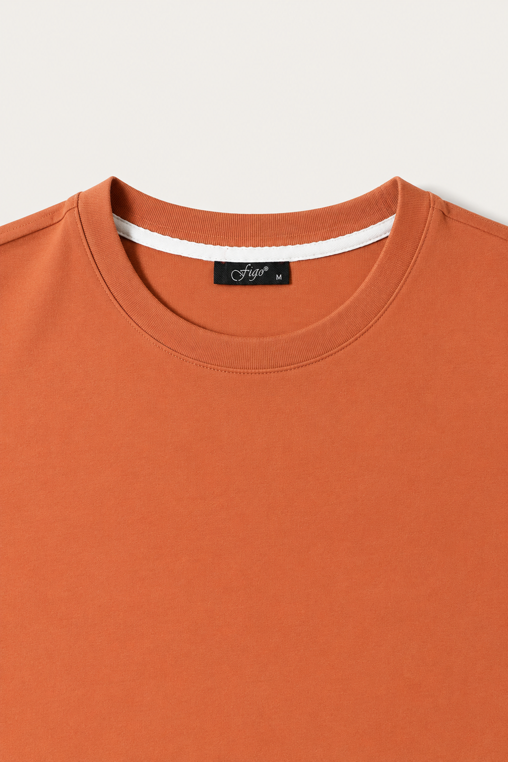 FİGO Erkek Regular Fit Bisiklet Yaka Yan Yırtmaçlı Basic T-Shırt