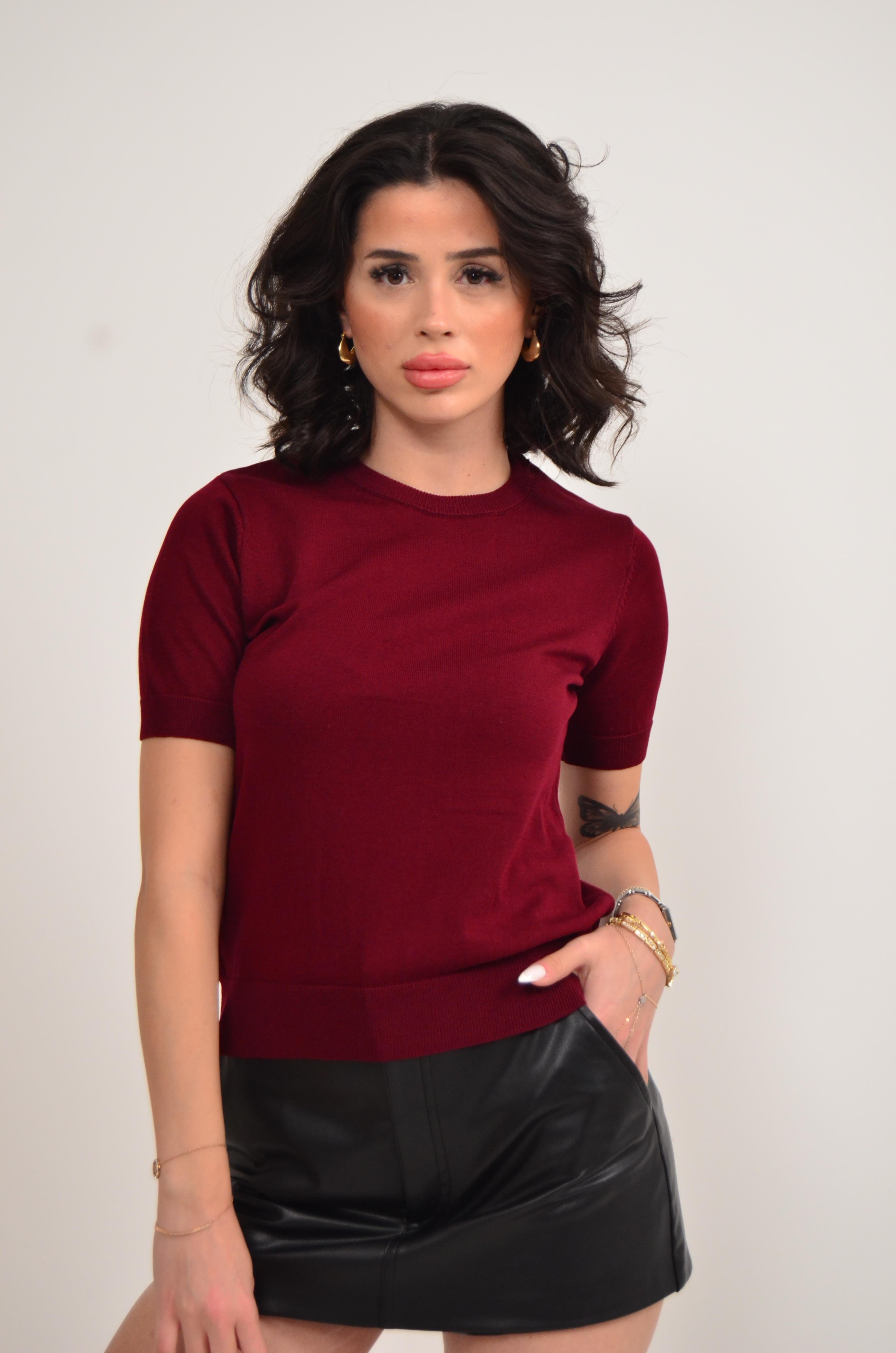 Kısa Kol Bayan Triko