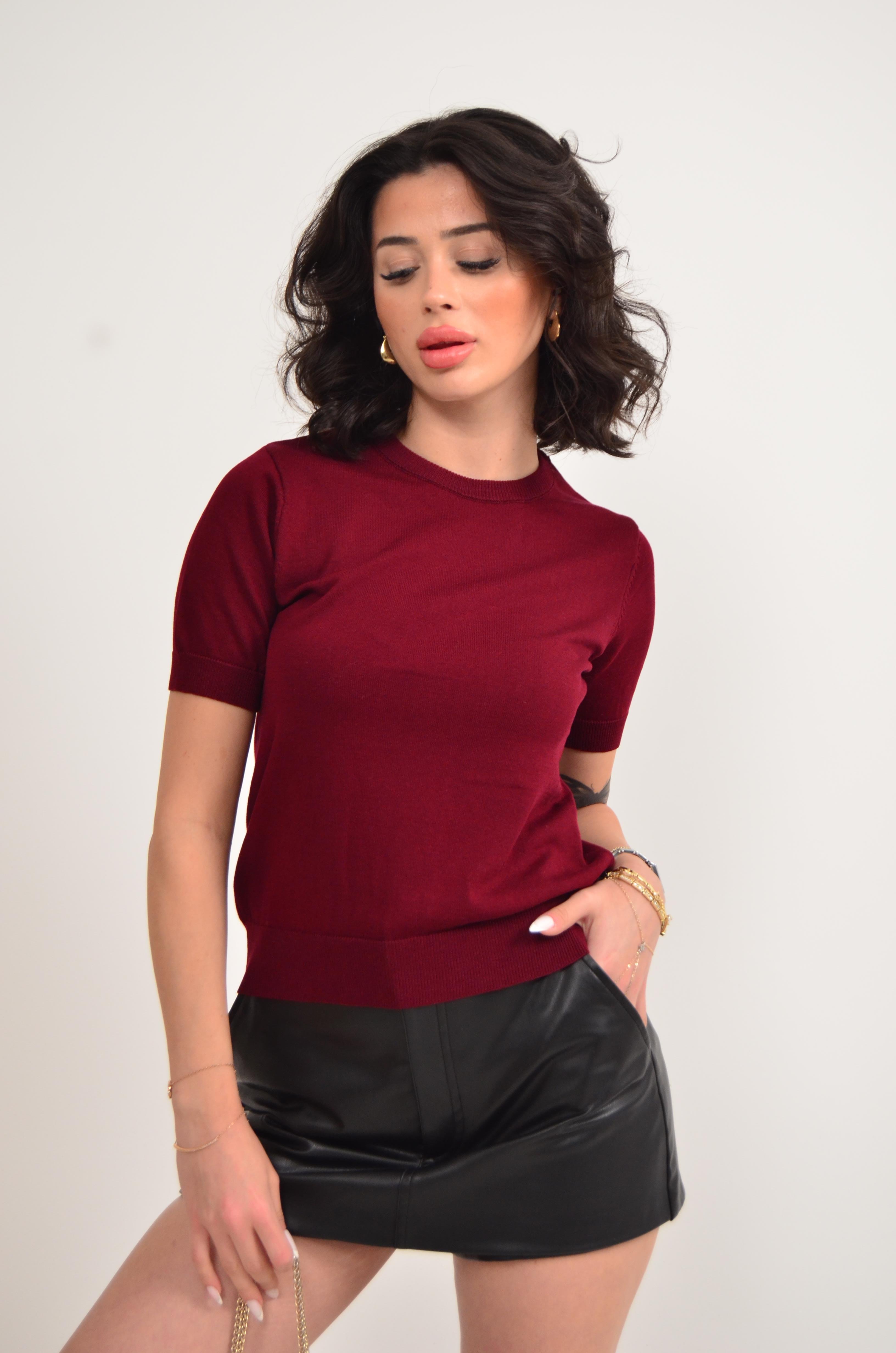 Kısa Kol Bayan Triko