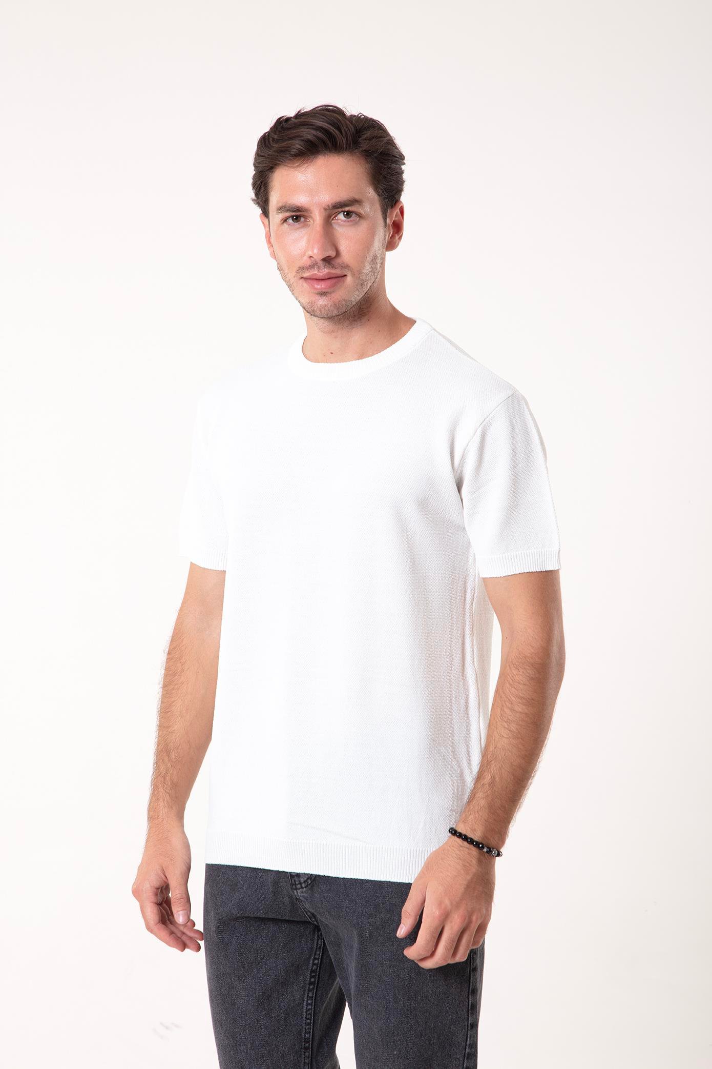 Kısa Kol Triko T-Shirt