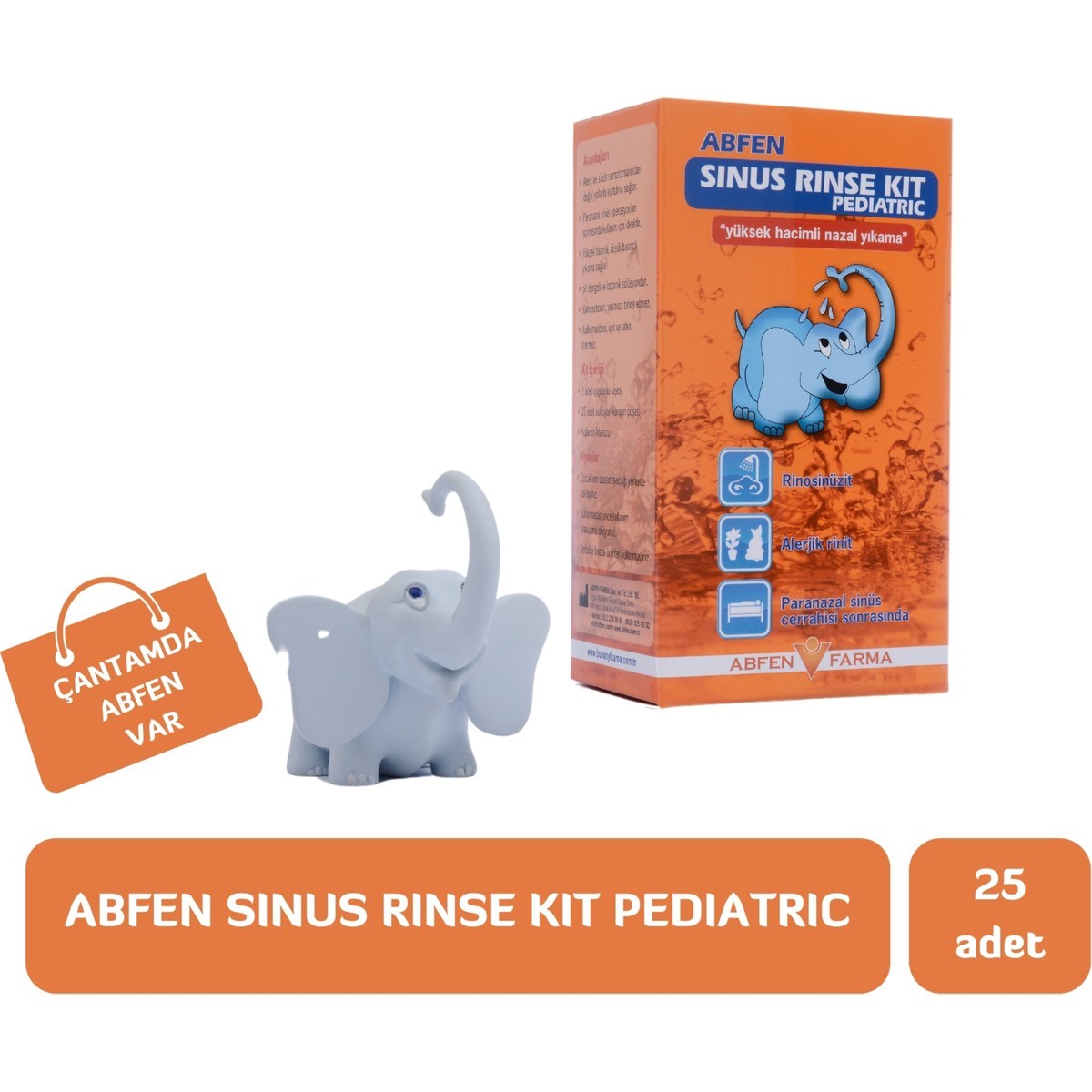 Abfen Sinus Rinse Kit Pediatric 25 Poşet