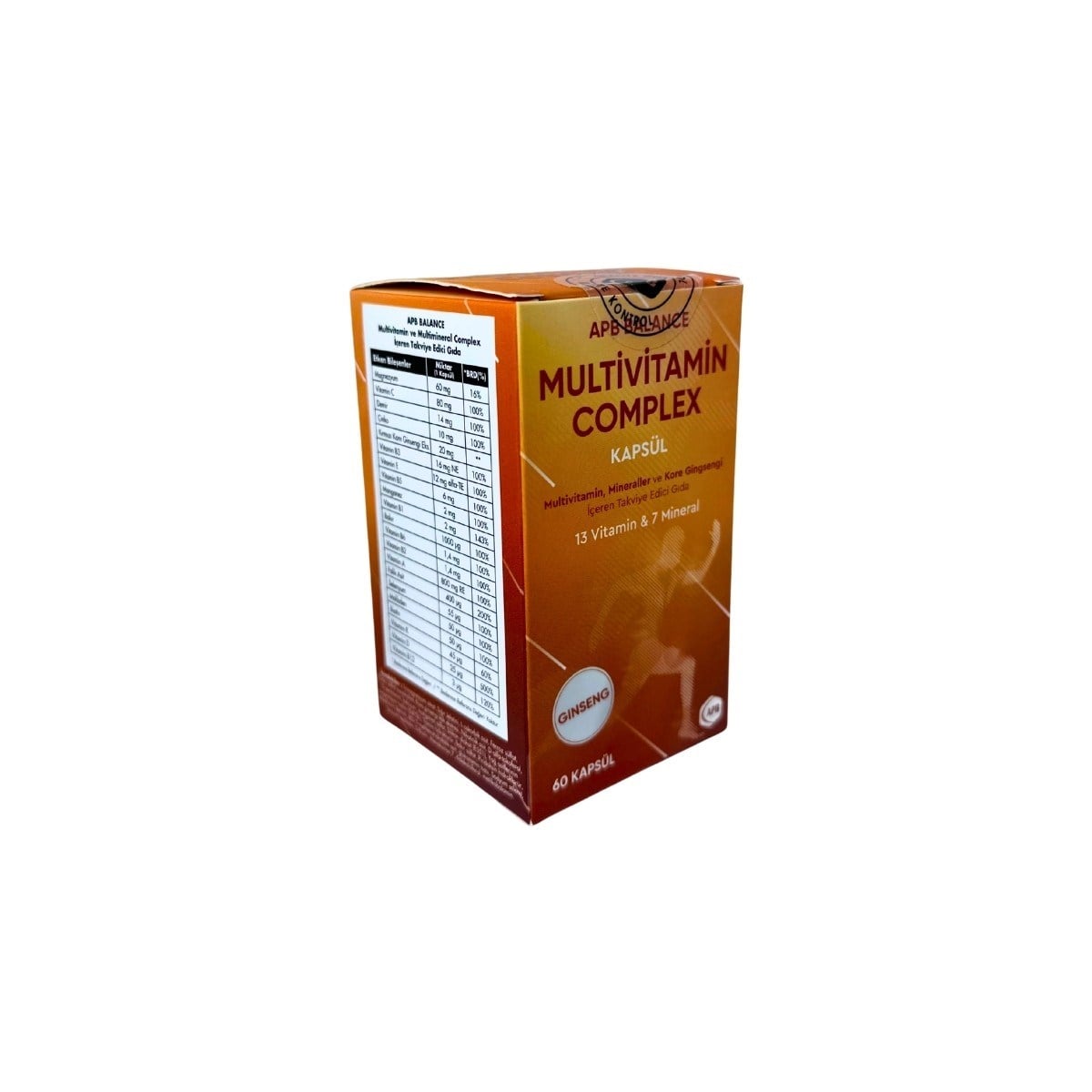 Apb Balance Multivitamin Complex 60 Kapsül