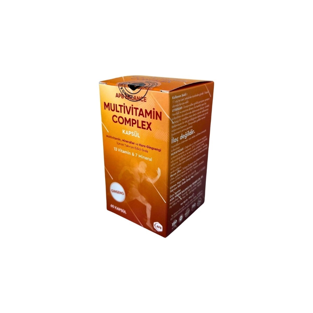 Apb Balance Multivitamin Complex 60 Kapsül