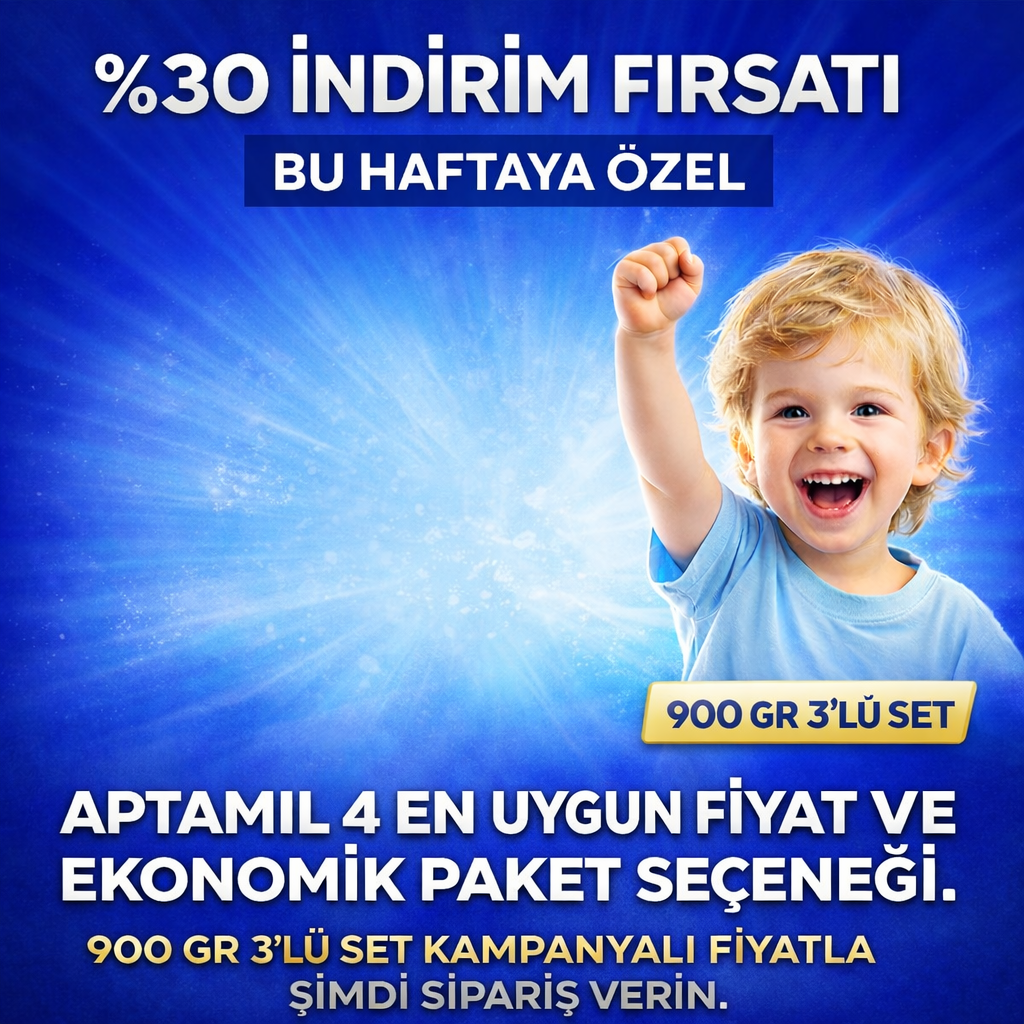 Aptamil 4 Çocuk Devam Sütü 900 gr 3 Adet