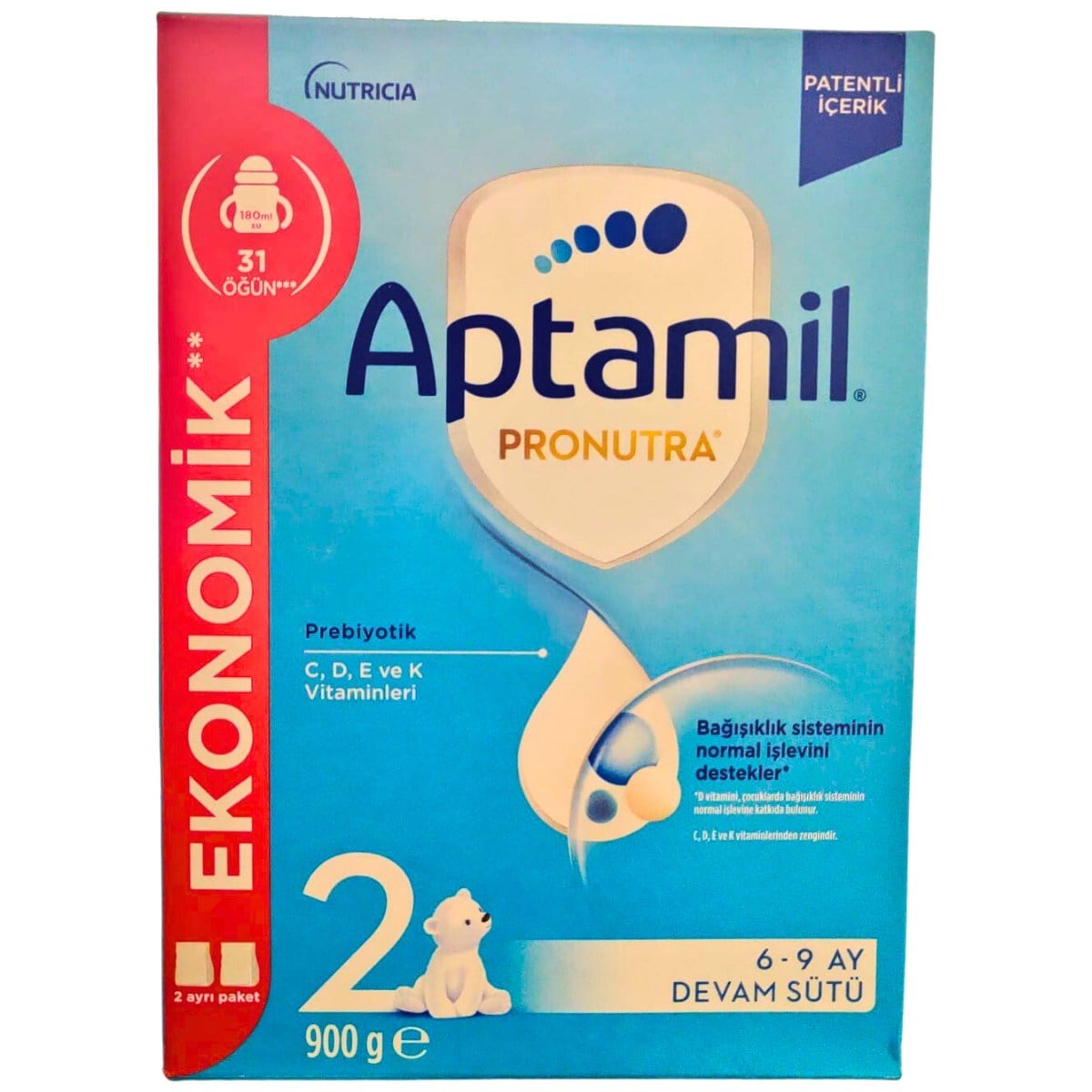 Aptamil Pronutra 2 Devam Sütü 900 gr - Ekonomik Paket