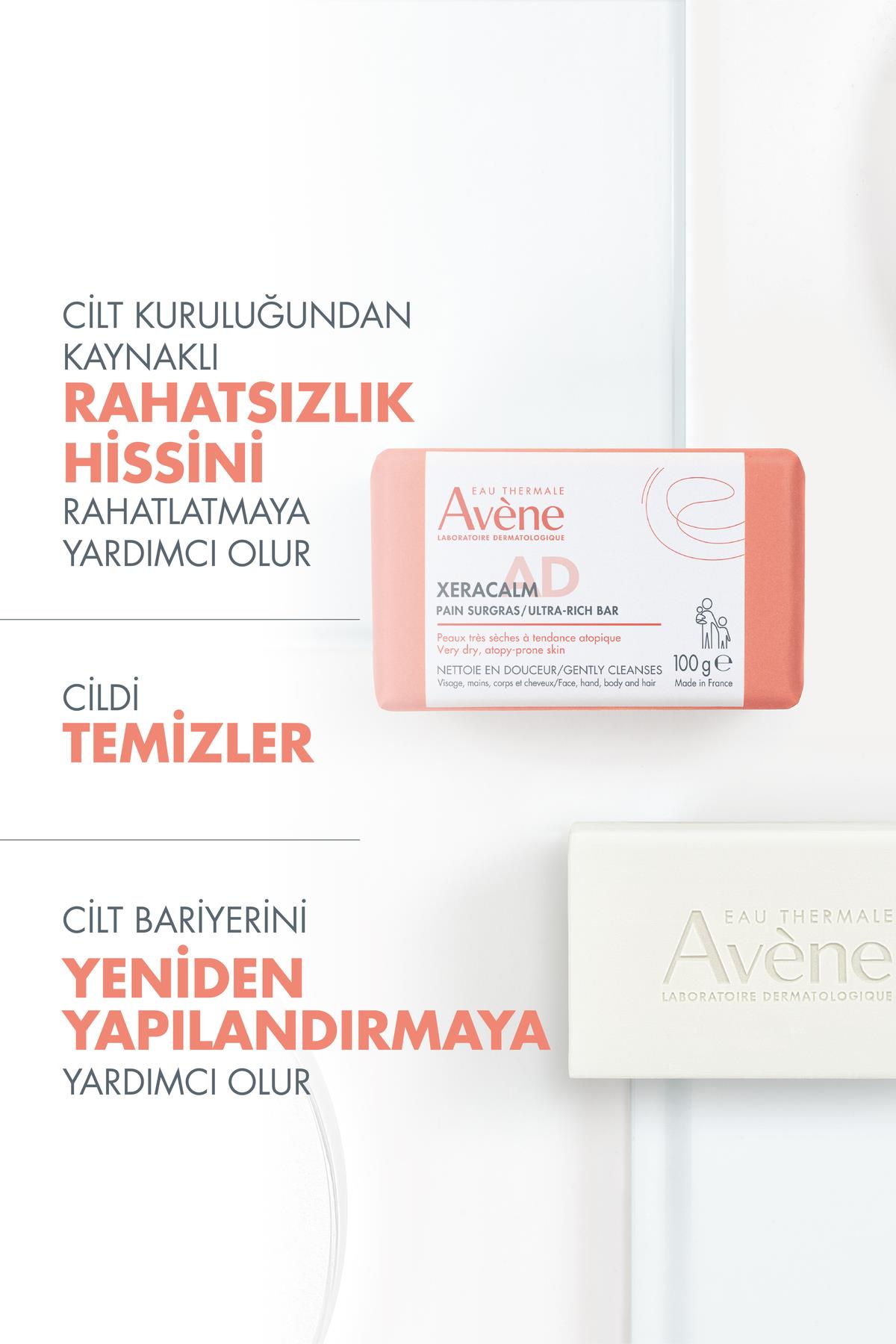 Avene XeraCalm A.D Atopiye Eğilimli Ciltler İçin Yıkama Barı 100 gr