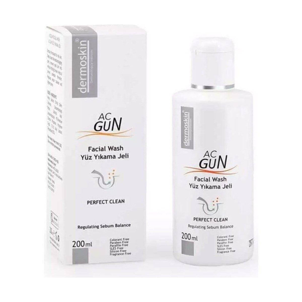 Dermoskin Acnegun Yüz Yıkama Jeli 200 ml