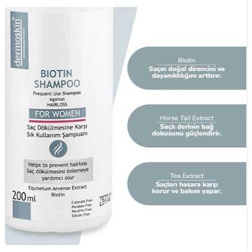 Dermoskin Biotin Shampoo Kadınlara Özel 200 ml