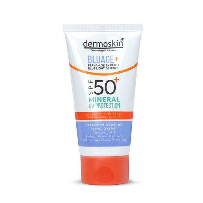 Dermoskin Bluage (Mavi Işık Korumalı) SPF50 Mineral Güneş Kremi 50ml