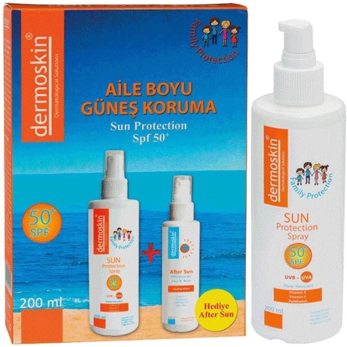 Dermoskin Sun Protection SPF50 Aile Boyu - After Sun Hediyeli