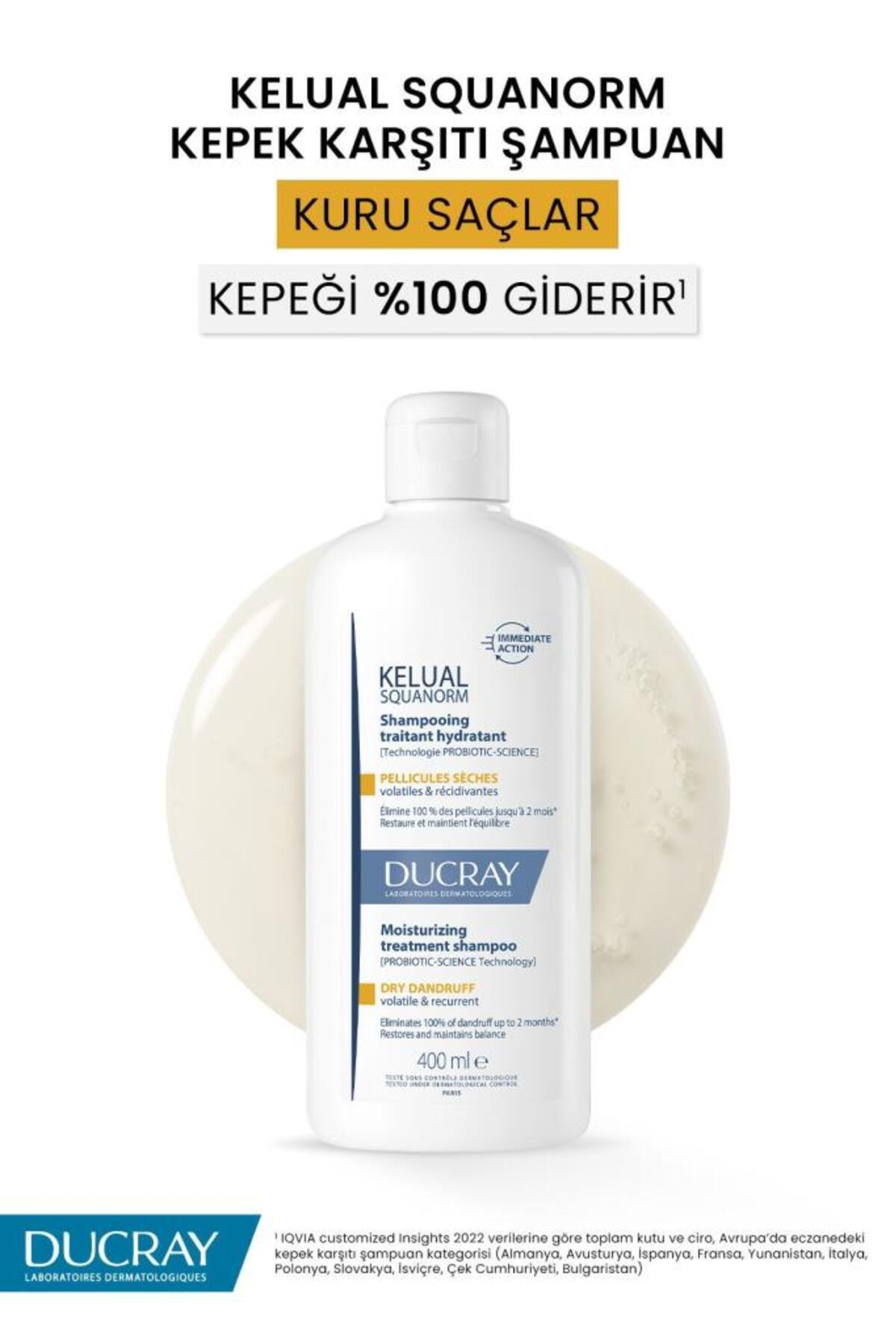 Ducray Kelual Squanorm Yağlı Şaçlar için 400 ml Kepek Şampuanı