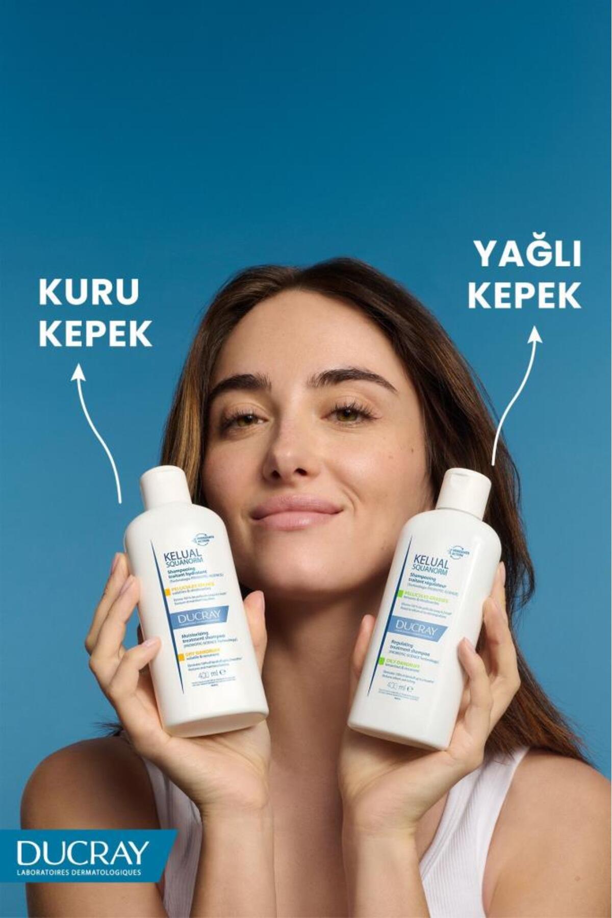 Ducray Kelual Squanorm Yağlı Şaçlar için 400 ml Kepek Şampuanı