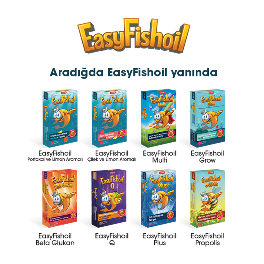 Easy Fish Oil Propolis 30 Çiğnenebilir Jel