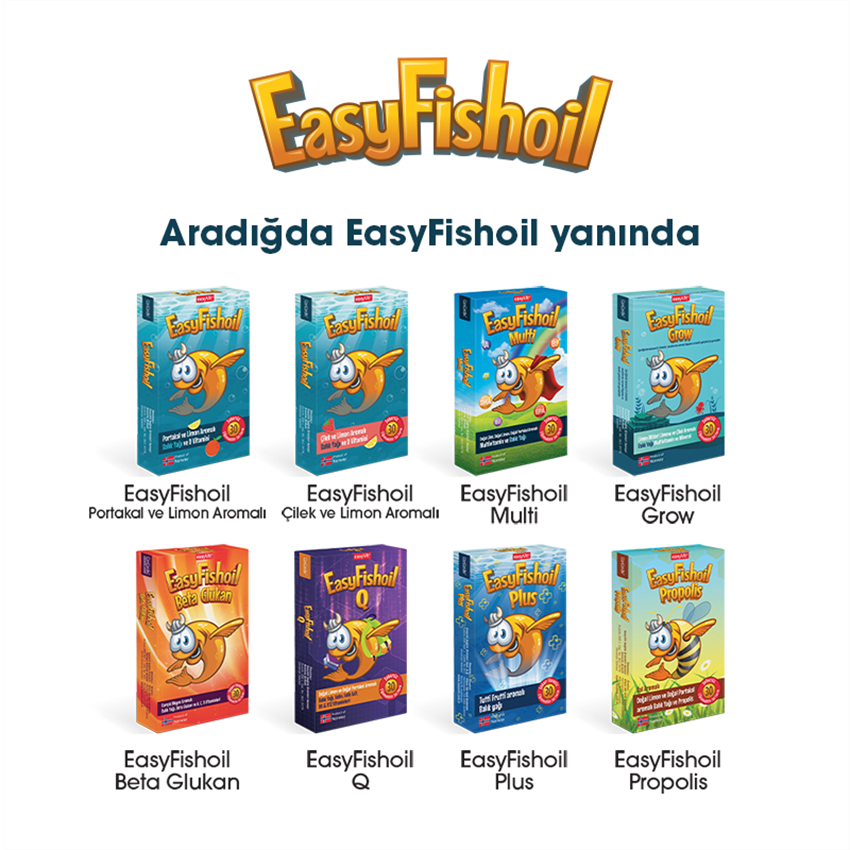 Easy Fish Oil Propolis 30 Çiğnenebilir Jel