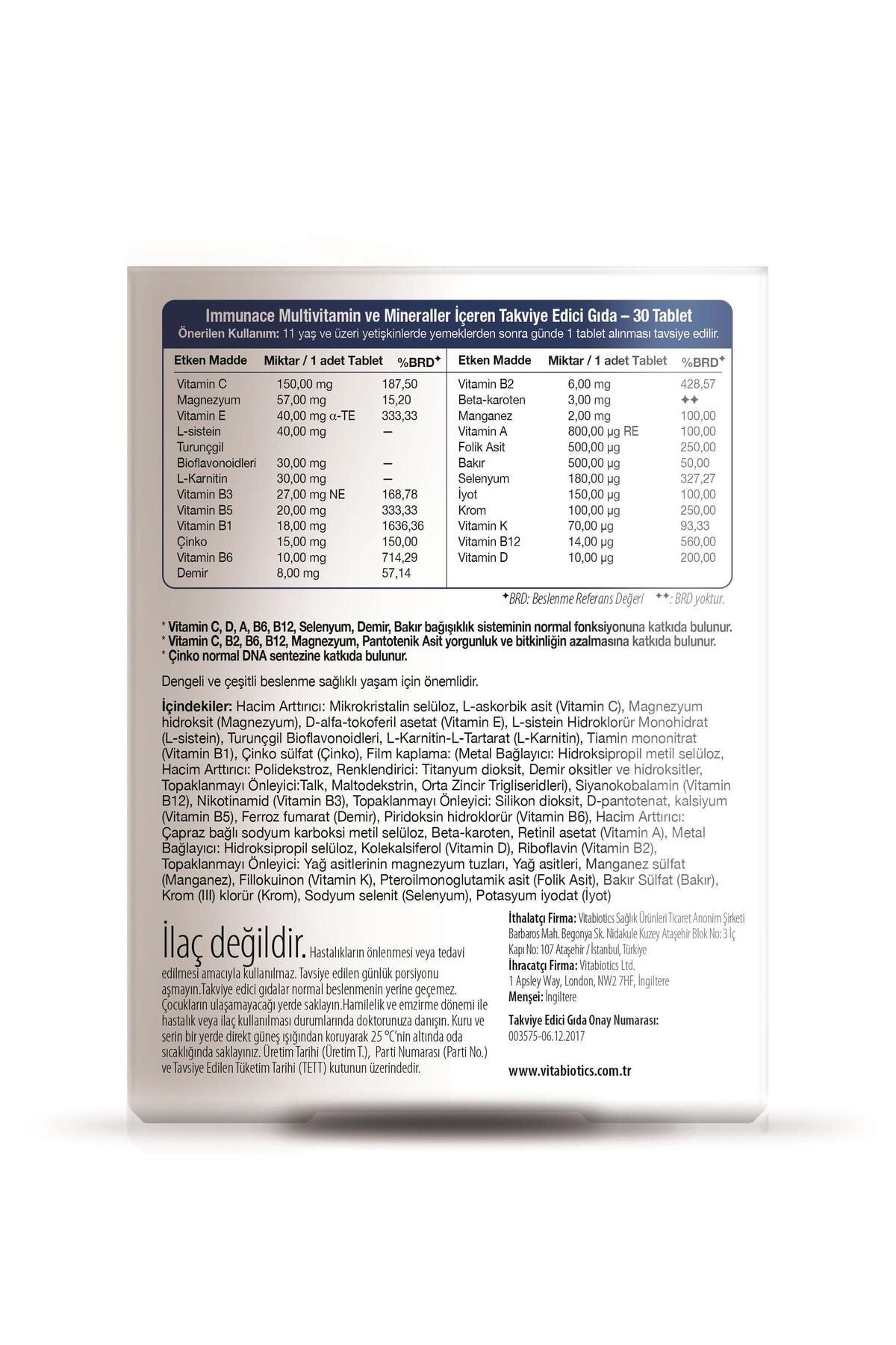 Immunace 30 Tablet Multivitamin