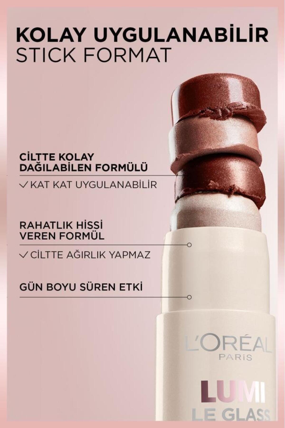 L'Oreal Paris Lumi Glass Islak Bitişli Stick Aydınlatıcı - 610 Glassy Pearl Eclat