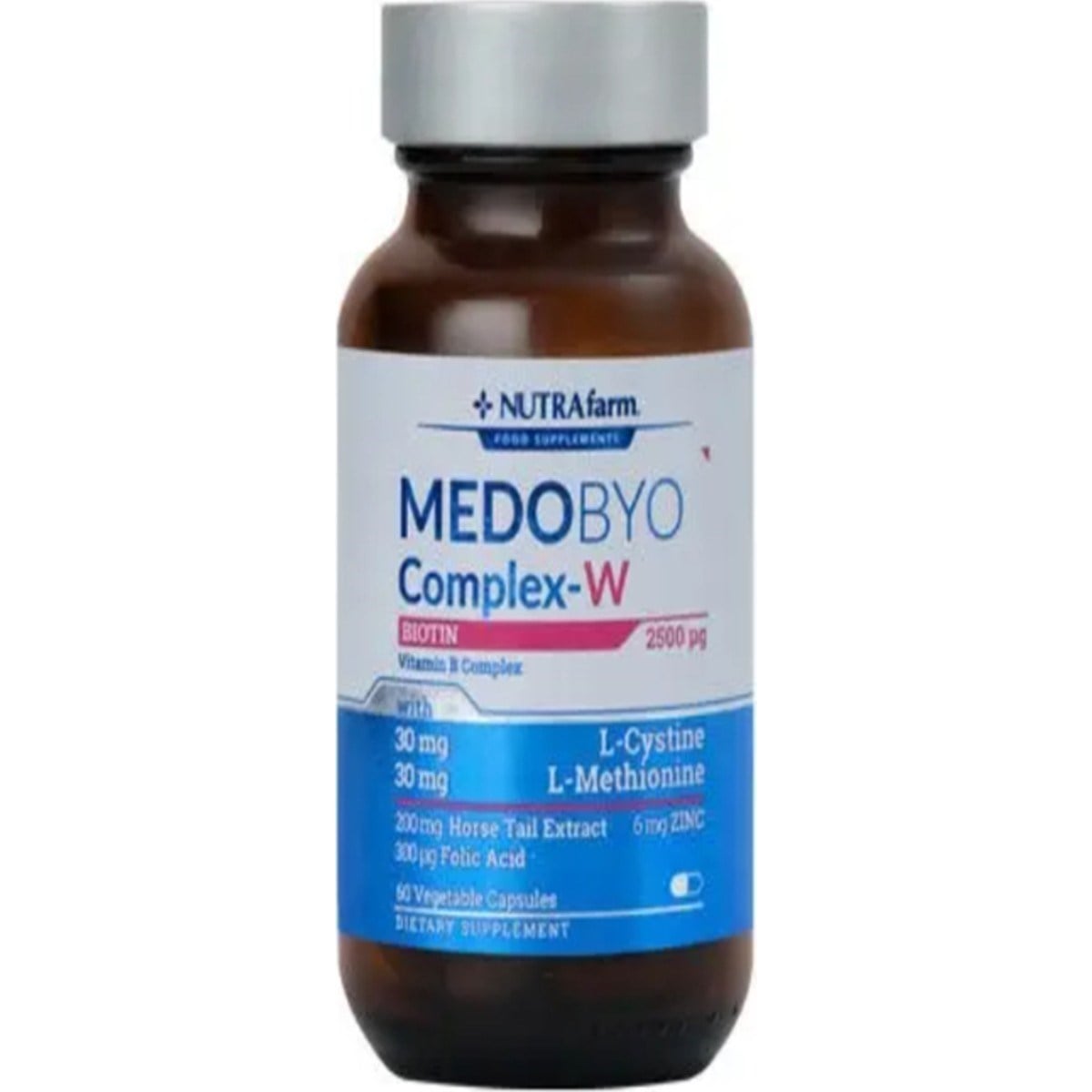 Medobyocomplex-W Kadın Biotin 60 Kapsül 180 gr Takviye Edici Gıda İçeriği