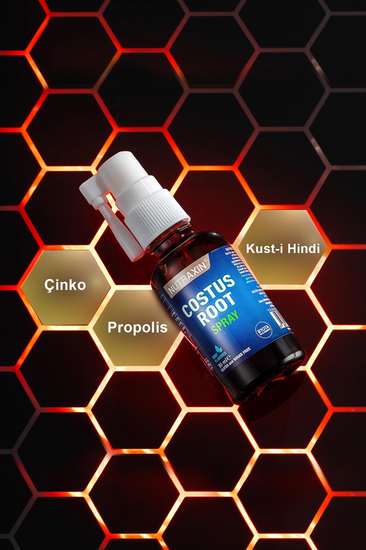 Nutraxin Costus Root Spray 30 Ml - Kusti Hindi Boğaz Spreyi
