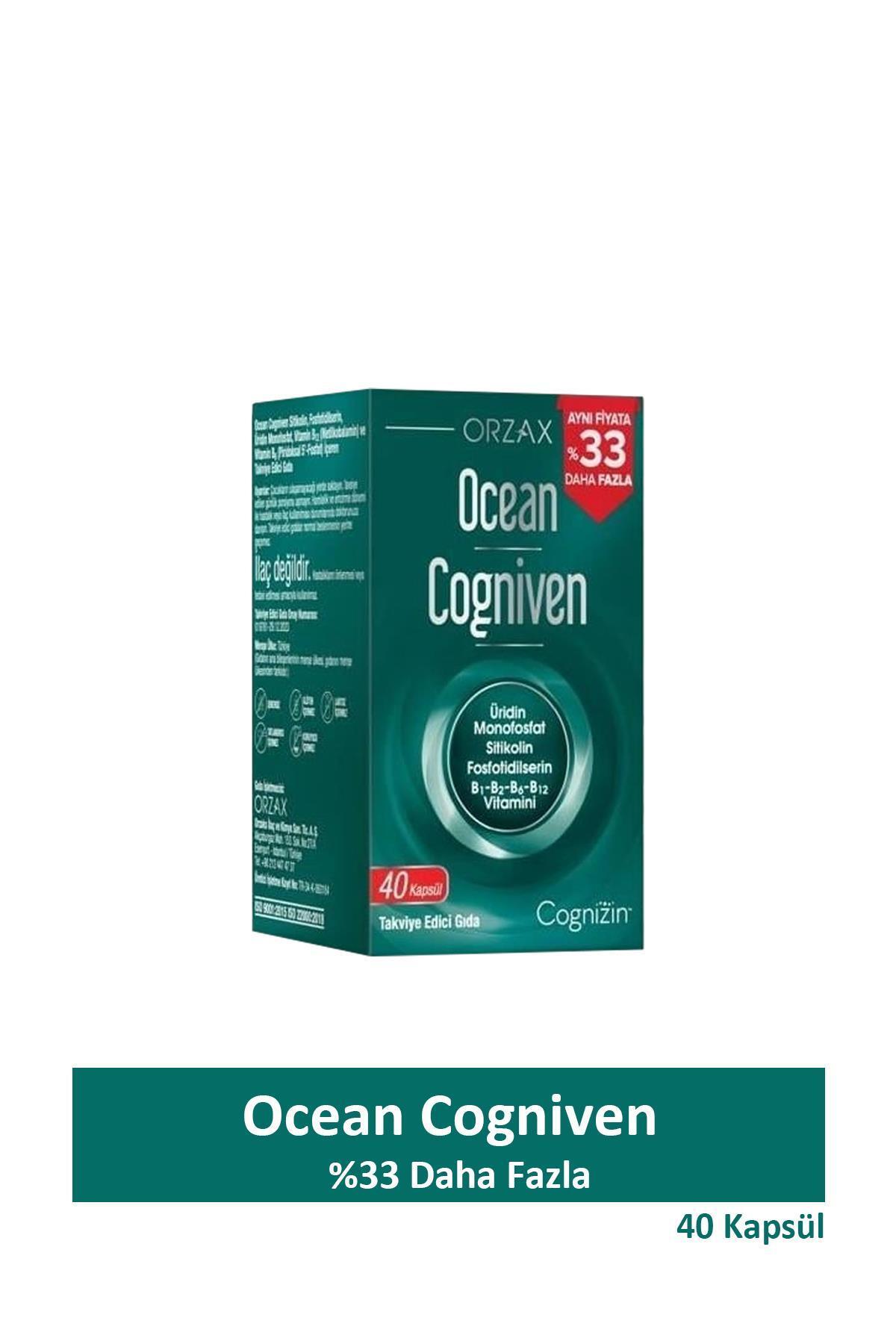Orzax Ocean Cogniven 40 Kapsül - %33 Daha Fazla Etiketli