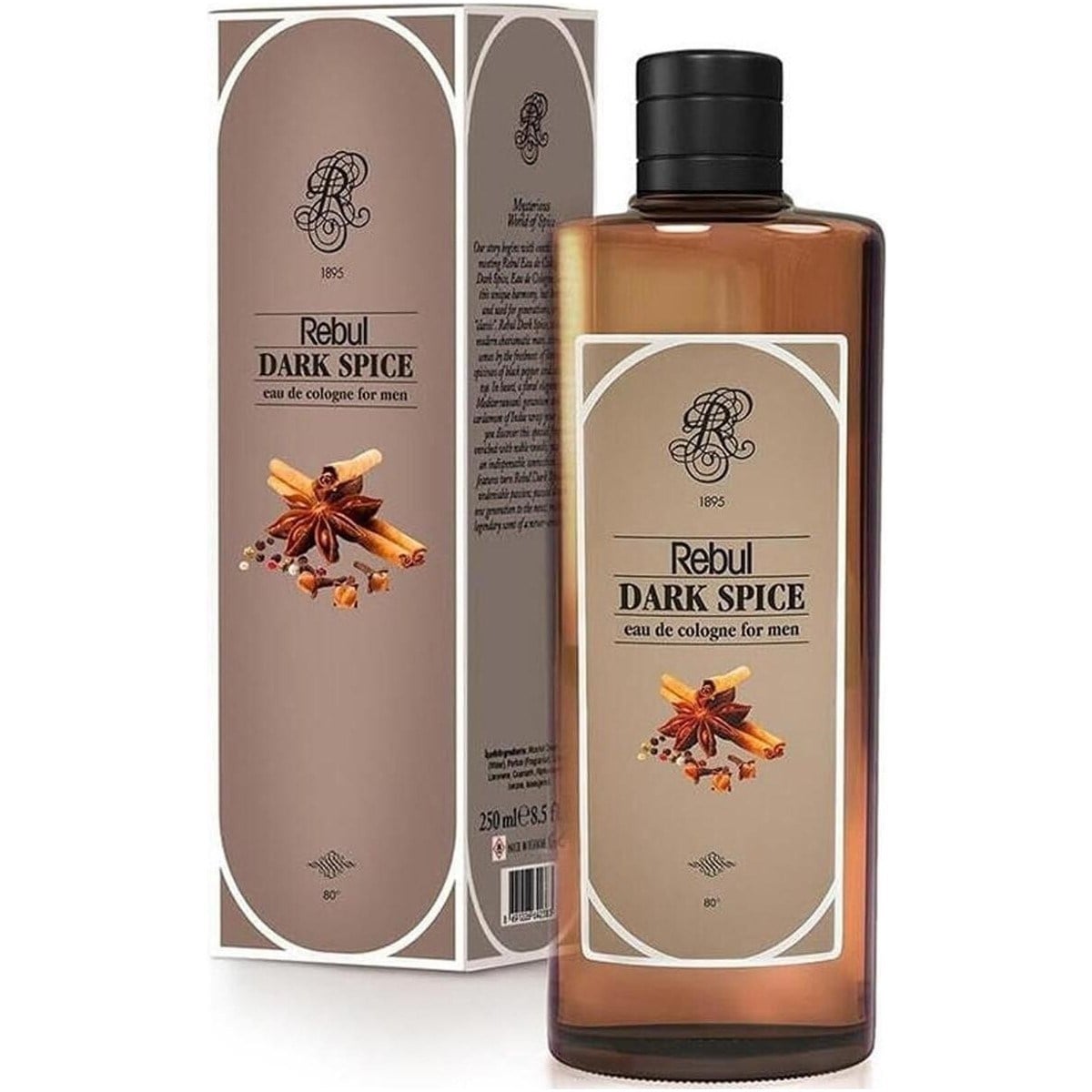 Rebul Azure Noir Kolonya Cam Şişe 250 ml