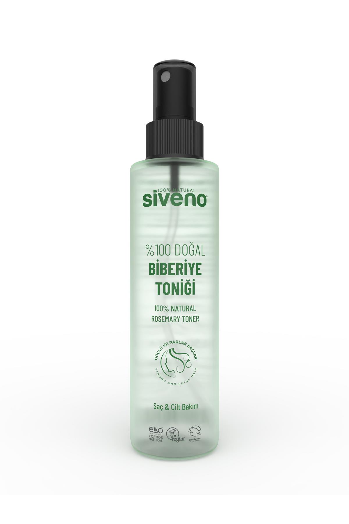 Siveno %100 Doğal Biberiye Suyu Saç Dökülmesi Karşıtı ve Hızlı Saç Uzatma Etkili Saç Toniği 150 ml