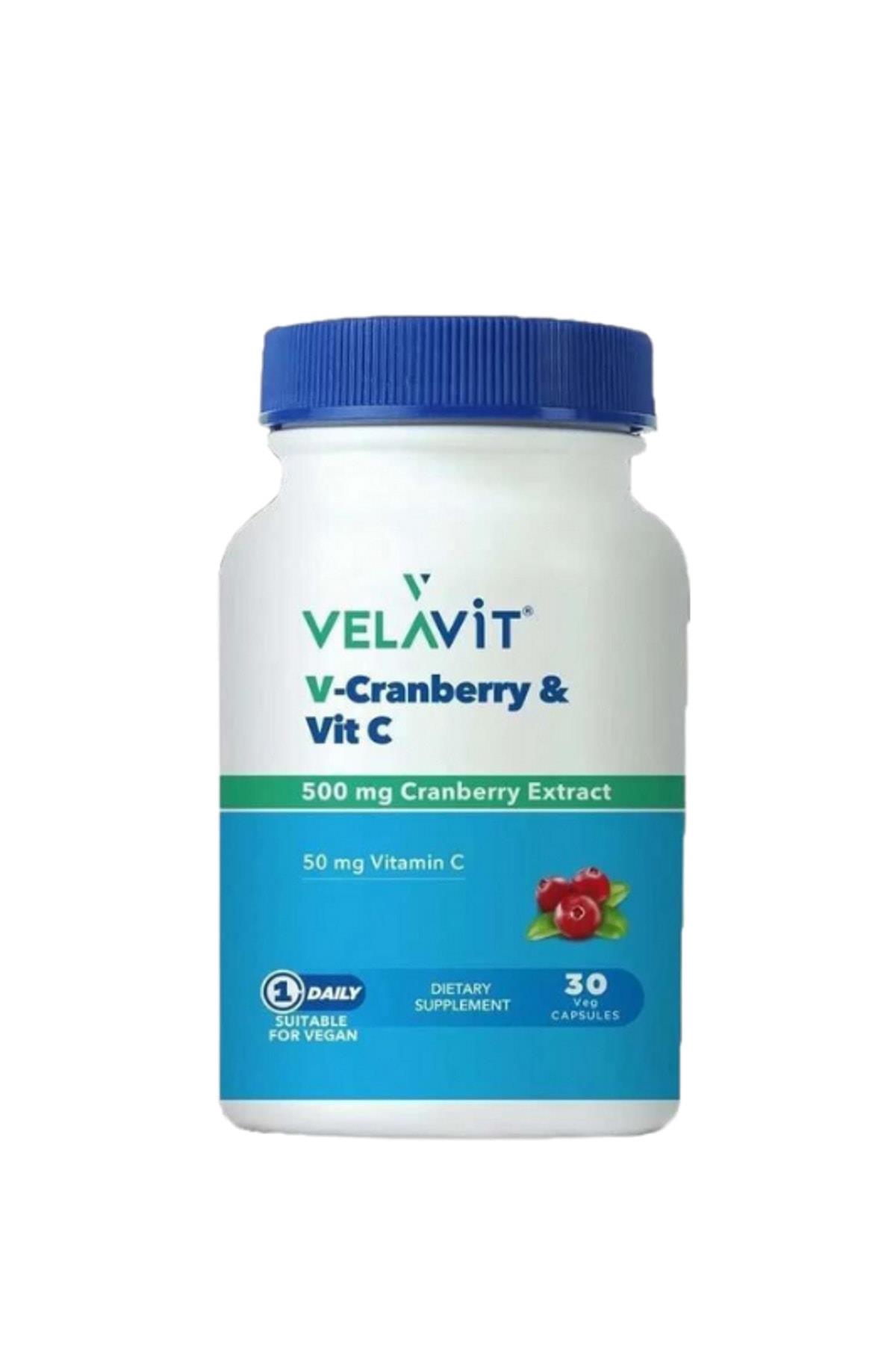 Velavit V-cranberry & Vit C 30 Kapsül