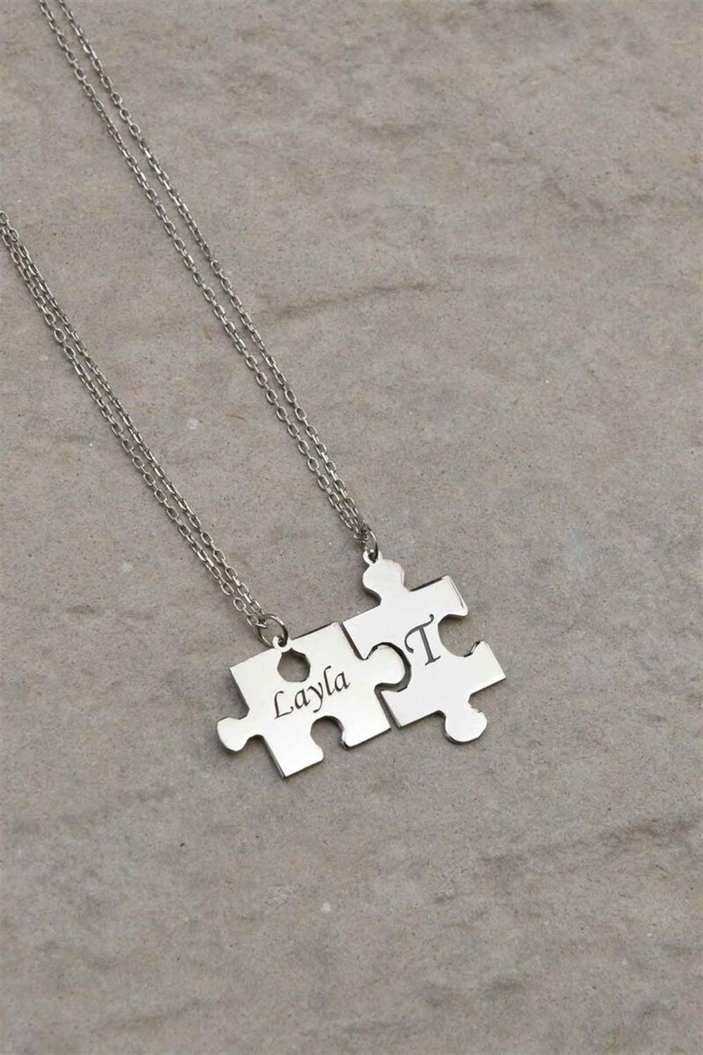Best Friend Puzzle 925 Ayar Gümüş Kolye