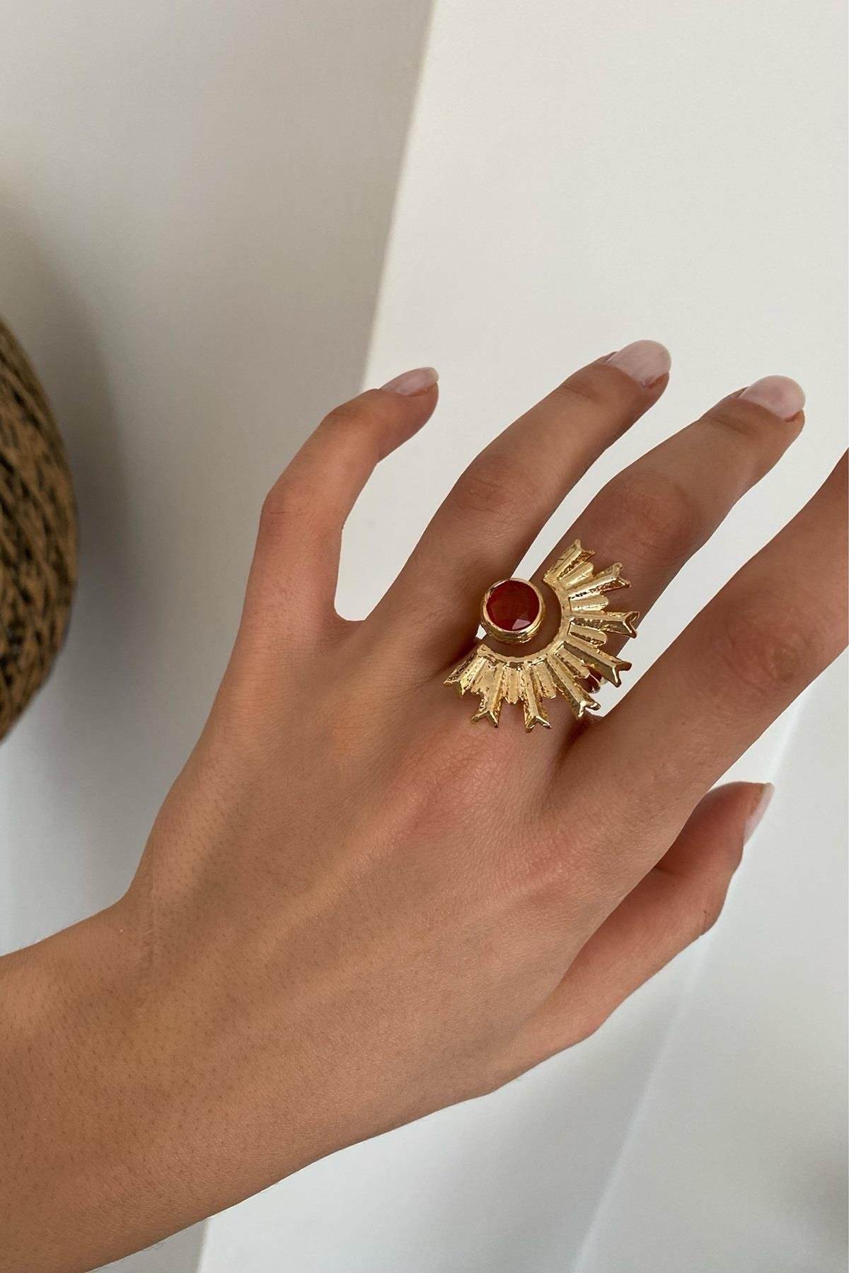 Akik Taşı Tasarım Yüzük